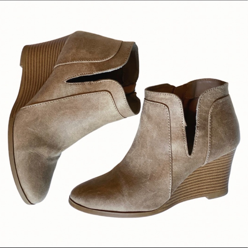 Tan Qupid Ankle Bootie